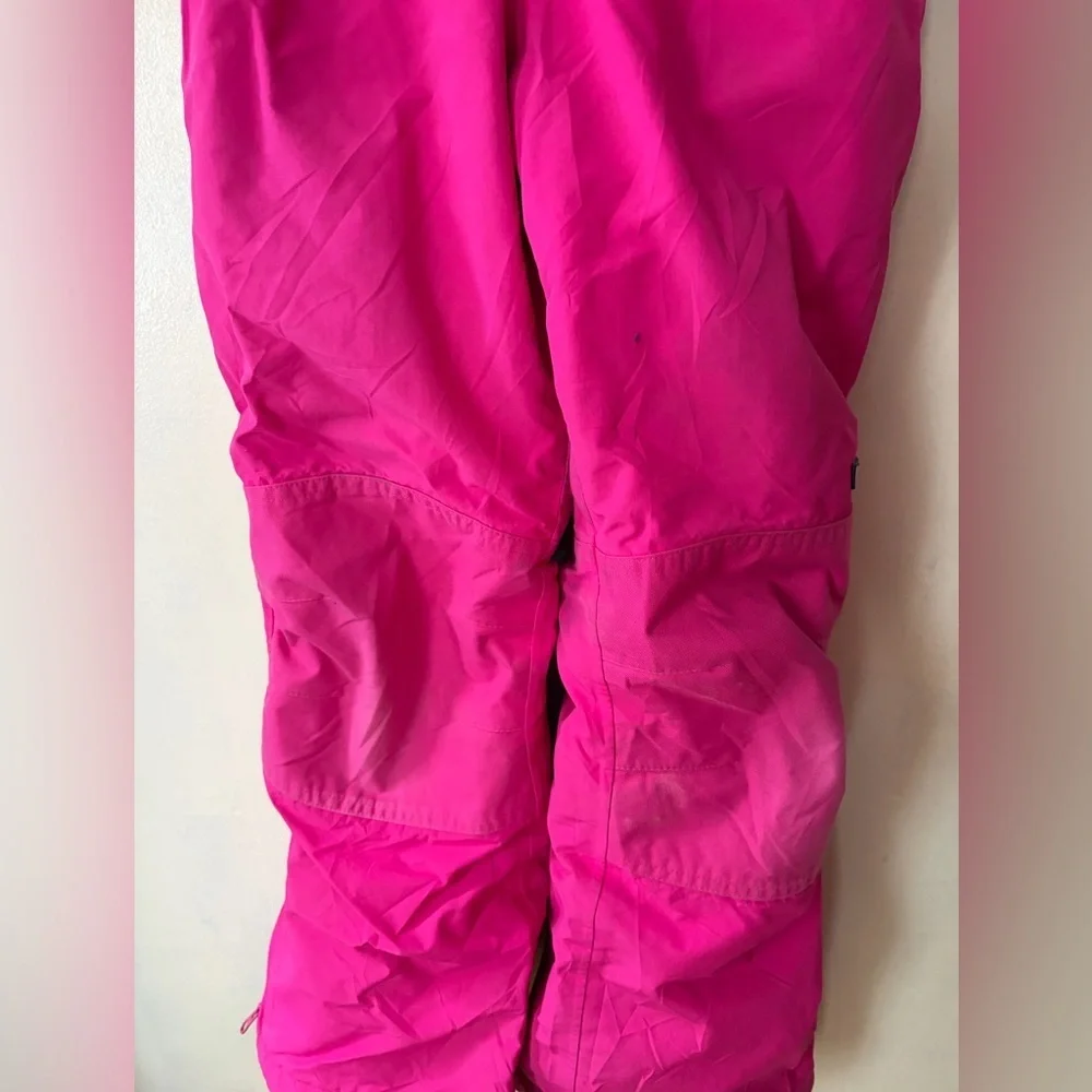 Kids Lands End snow pants suit skiing snowboarding size 10 hot pink